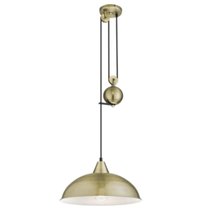 Brightstar PEN870 ANTIQUE Metal Pendant with White Inner