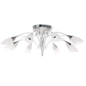 Brightstar PEN9042/8 SATIN Satin Chrome Flush Mount