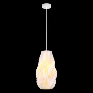 K Light PO-KLCH-1912 Snowdrop 3D Printed Recycled Pendant White