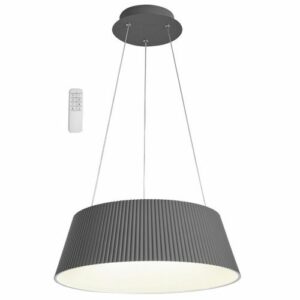 Brightstar PEN025 GREY Metal and Acrylic LED Pendant with Remote Control Grey