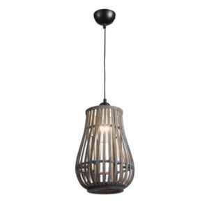 Brightstar PEN218 RATTAN Metal and Rattan Pendant