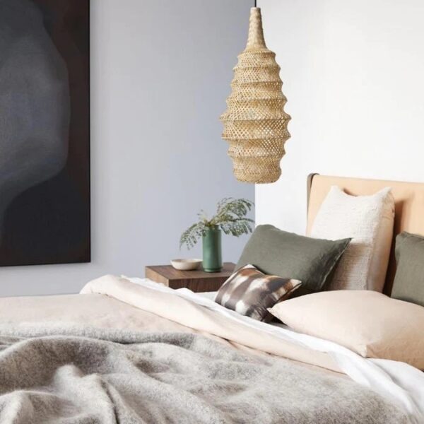 K Light E-KLCH-7106 Rattan Pendant Natural Bamboo - Image 2