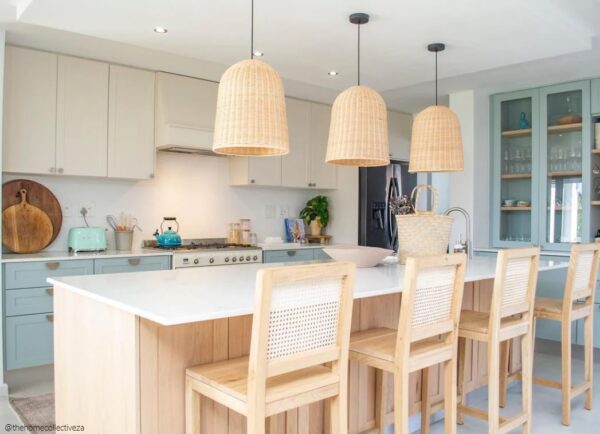 K Light E-KLCH-7128 Rattan Pendant Natural Bamboo - Image 2