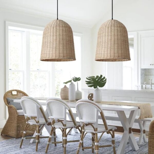K Light E-KLCH-7128 Rattan Pendant Natural Bamboo - Image 3