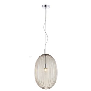 K Light A-KLCH-900-L/CG Marilyn Large Glass Pendant Chrome