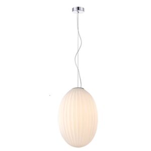 K Light A-KLCH-900-L/OP Marilyn Large Glass Pendant Chrome