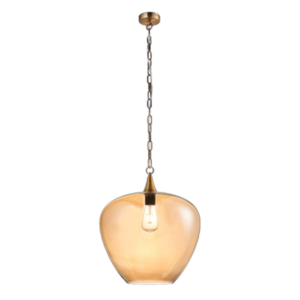 K Light A-KLCH-910-L/AB Apple Large Glass Pendant