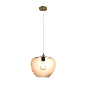 K Light A-KLCH-910-S/AB Apple Small Glass Pendant