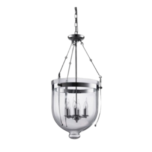K Light B-KLCH-2001-6XL Float Glass Lantern Pendant Chrome