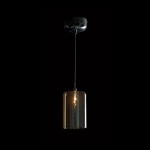 K Light CA-KLCH-008G/AB LED Cylinder Glass Pendant Amber