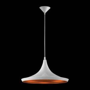 K Light CA-KLCH-1006/WH Conical Metal Pendant