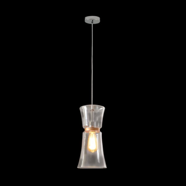 K Light CA-KLCH-3279/CL Copper Lined Glass Pendant