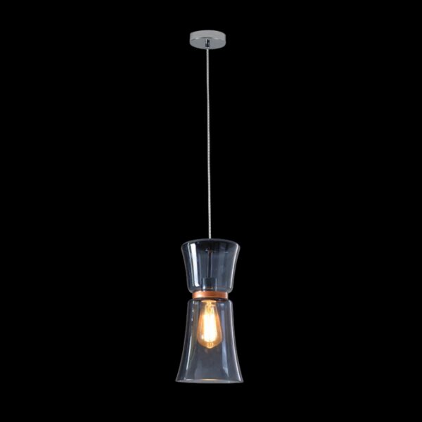 K Light CA-KLCH-3279/SM Copper Lined Glass Pendant