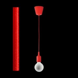 K Light DA-KLCH-777/RED Fabric Cable Pendant