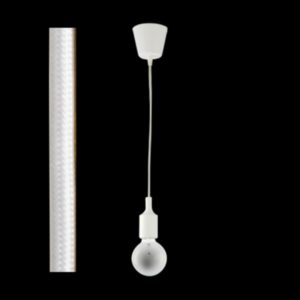 K Light DA-KLCH-777/WH Fabric Cable Pendant