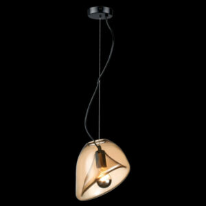 K Light DL-KLCH-1027 Arum Lily Glass Pendant Amber