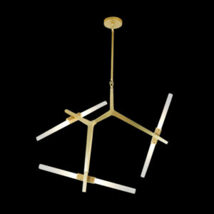 K Light DL-KLCH-8320/6 LED 3 Arms Branch Pendant Satin Gold