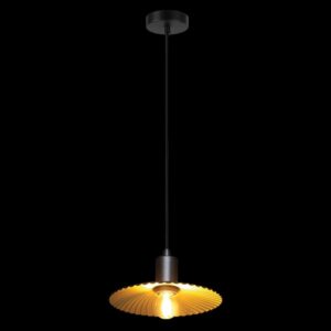 K Light G-KLCH-502/22 22cm Golden Shell Pendant Gold and Black