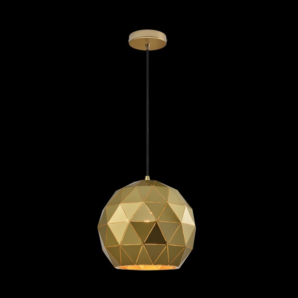 K Light G-KLCH-820-M/SG Medium Laser Cut Metal Ball Pendant Satin Gold
