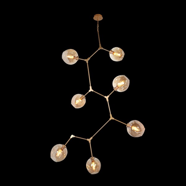 K Light GO-KLCH170-7/SG 7 Light Molecule Horizontal Pendant