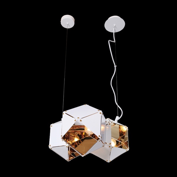 K Light GO-KLCH313-3/WH 3 Light Magic Box Pendant