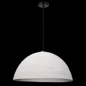 K Light GO-KLCH-362L/WH Large Rattan Tube Pendant
