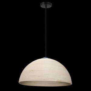 K Light GO-KLCH-362M/WD Medium Rattan Tube Pendant