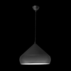 K Light H-KLCH-5016/BL Aladdin Metal Pedant Black and White