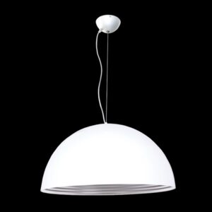K Light H-KLCH5005-60/WH Large Dome Metal Pendant