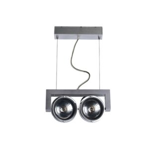 K Light HP-9012D 50W G5.3 Bi-PIN 2 Lights AR111 Reflector Pendant Oxidated Silver