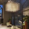K Light K-LED-8213/40 LED SMD Starlight Cube Pendant Chrome - Image 2