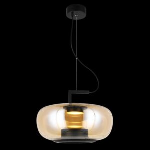K Light K-LED-023/AB 230v 9W LED Magnum 3 Glass Pendant