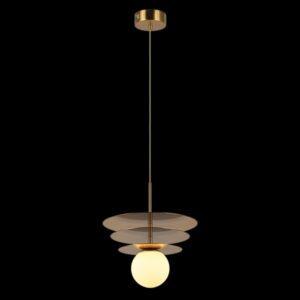 K Light K-LED-55/3 LED Trio Golden Disc Pendant