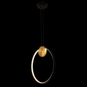 K Light K-LED-710/40 LED Medium Ring Pendant Black and Gold