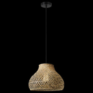 K Light E-KLCH-7091 Rattan Pendant Natural Bamboo