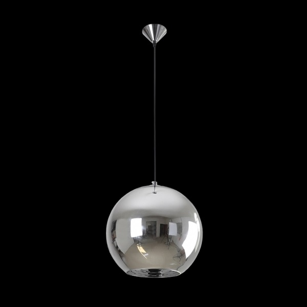 K Light CA-KLCH-108S/CH Small 30cm Glass Ball Pendant
