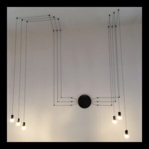 K Light CA-KLCH-1274/6 LED Symmetrical Wire Fitting Black