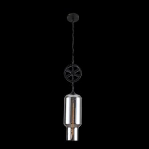 K Light CA-KLCH-3052 Industrial Cylinder Pendant Smoke Glass