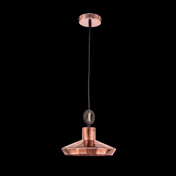K Light CA-KLCH-3093/CO Diamond Cut Small Glass Pendant