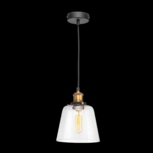 K Light CA-KLCH-3209 Antique Brass and Glass Medium Pendant