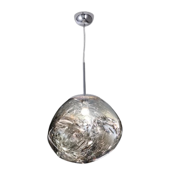 K Light DL-KLCH-9306/CH Large Molten Pendant