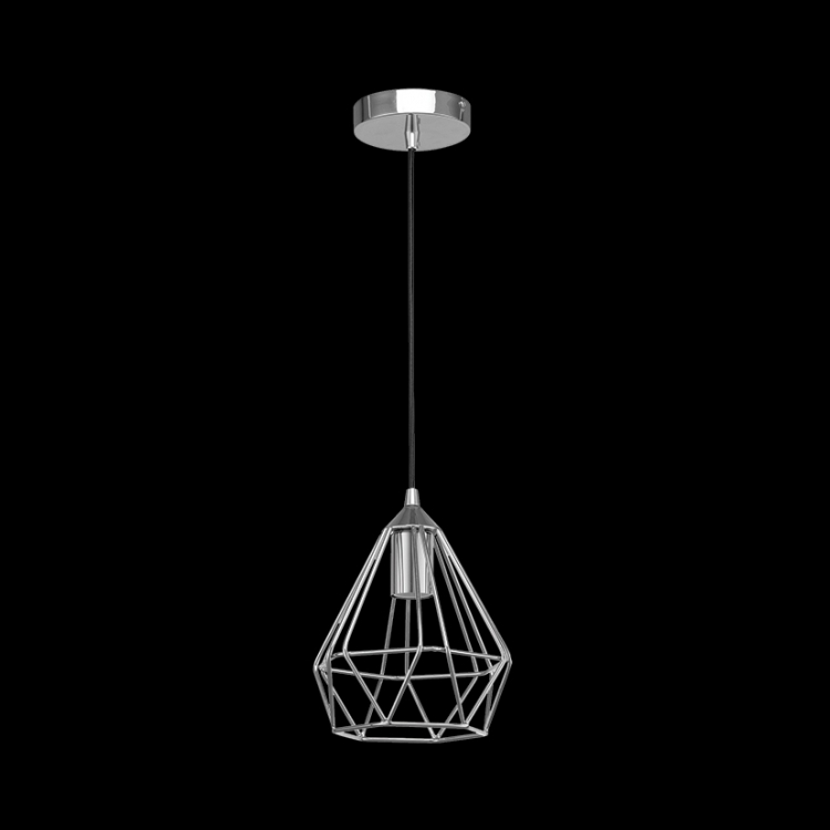 K Light G-KLCH81015S/CH Metal Prism Pendant