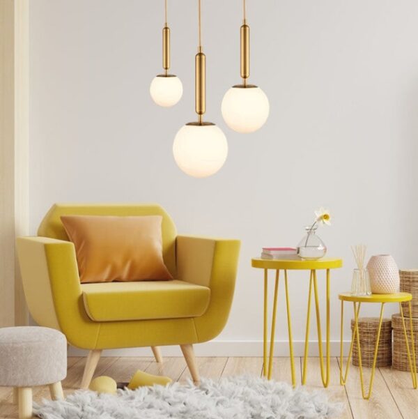 K Light 3E-KLCH-108-15 230v 3W G9 LED Fizz Pop 15cm Opal Glass Pendant - Image 2
