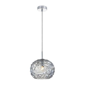 K Light A-KLCH-901-S/WB Iceberg Small Glass Pendant Chrome