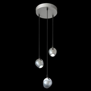 K Light N-KLS-5781/3 Trio Adjustable Bullet Head Pendant Brushed Aluminium