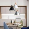 K Light T-KLCH-122-L/BL Large Leather and Iron Cone Metal Pendant - Image 4