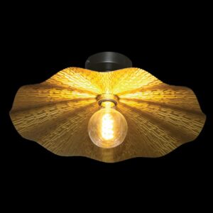 K Light G-KLC-502 Golden Shell 30cm Ceiling Fitting Gold and Black