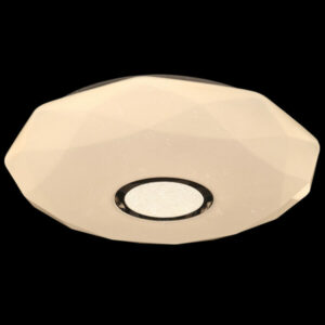 K Light H-KLC-LED-16/50 230v 36W LED Acrylic Coral 50cm Ceiling Fitting WW Opal White with Crystal Sand and Sparkle
