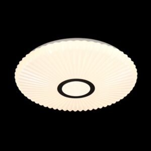K Light H-KLC-LED-18/40 230v 24W LED Acrylic Ocean 40cm Ceiling Fitting WW Opal White with Crystal Sand and Sparkle