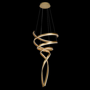 K Light K-LED-482/GD LED Gold Swan Pendant